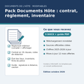 Pack Documents Hôte — règlement intérieur, contrat de location saisonnière, état des lieux, inventaire (DOCX modifiables)